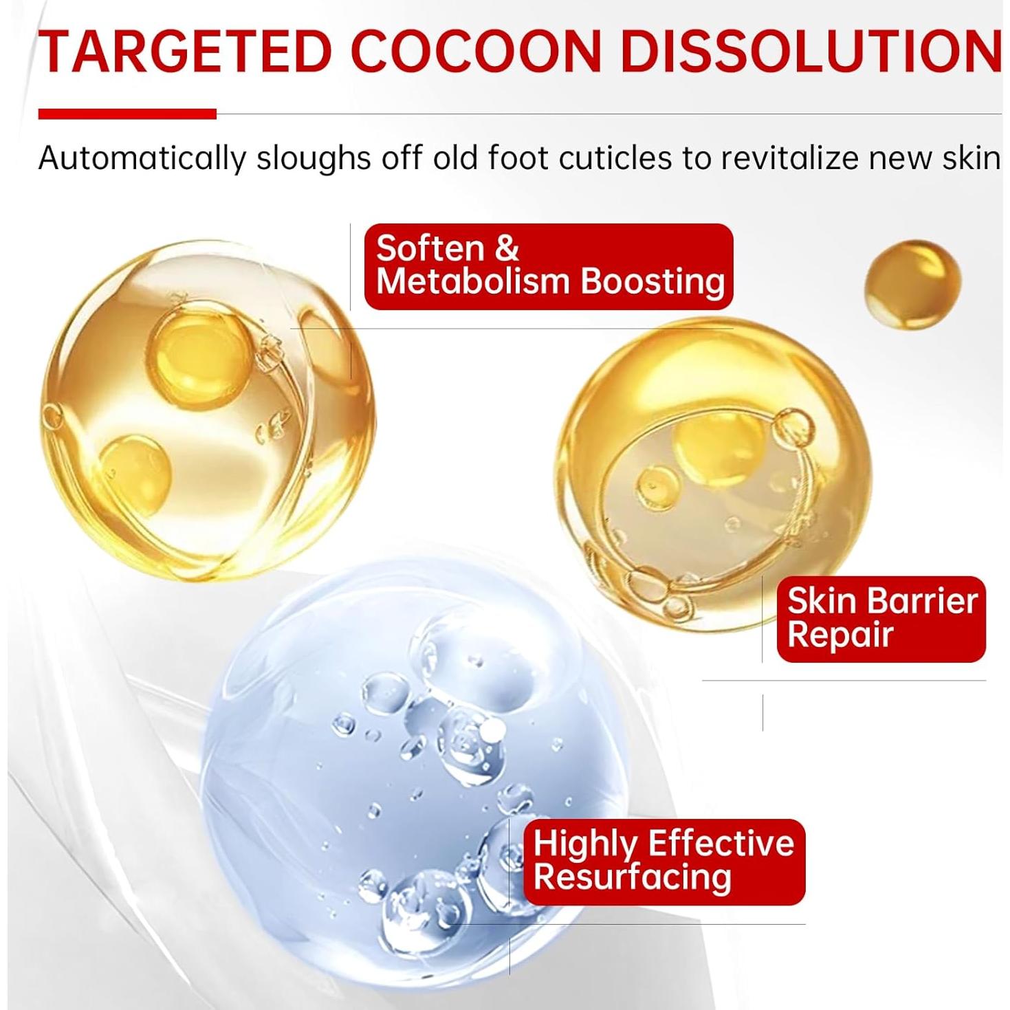 Mascarillas Exfoliantes para Pies QQE - Hidratantes y Reparadoras