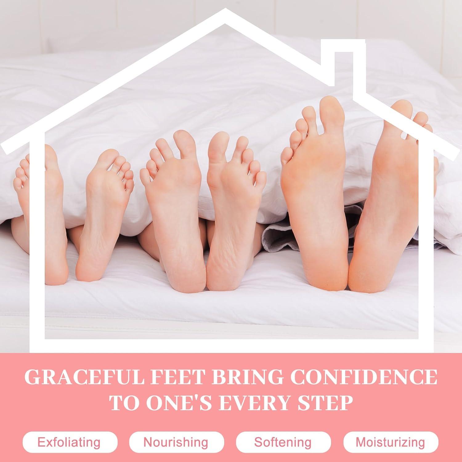 Mascarilla Exfoliante para Pies Berlaney - 3 Pares Durazno