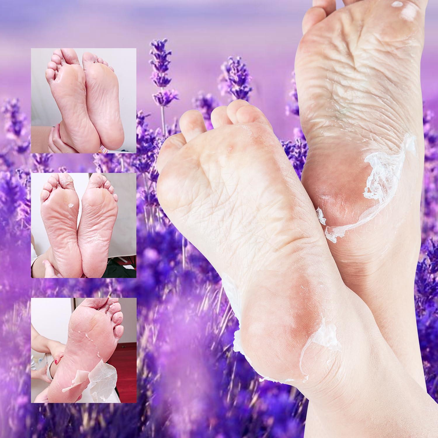 Mascarilla Exfoliante para Pies ILISYA - 5 Calcetines Lavanda