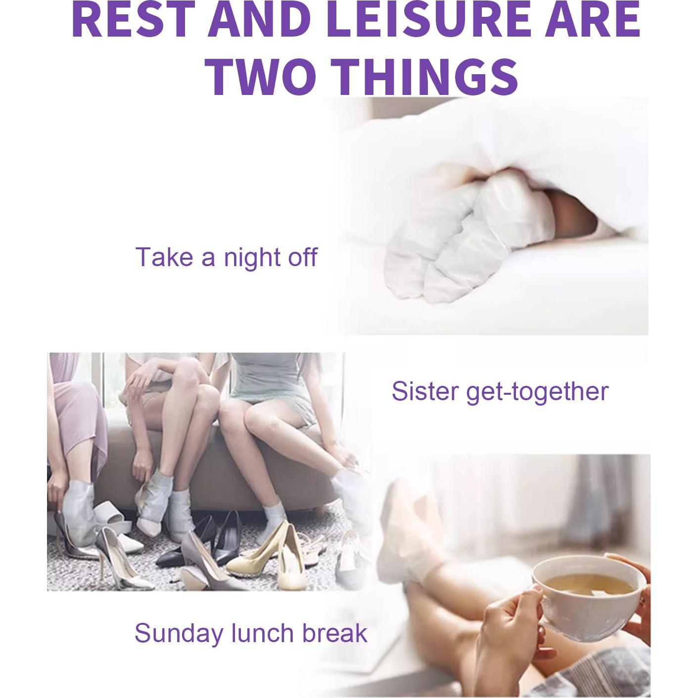 Mascarilla Exfoliante para Pies ILISYA - 5 Calcetines Lavanda