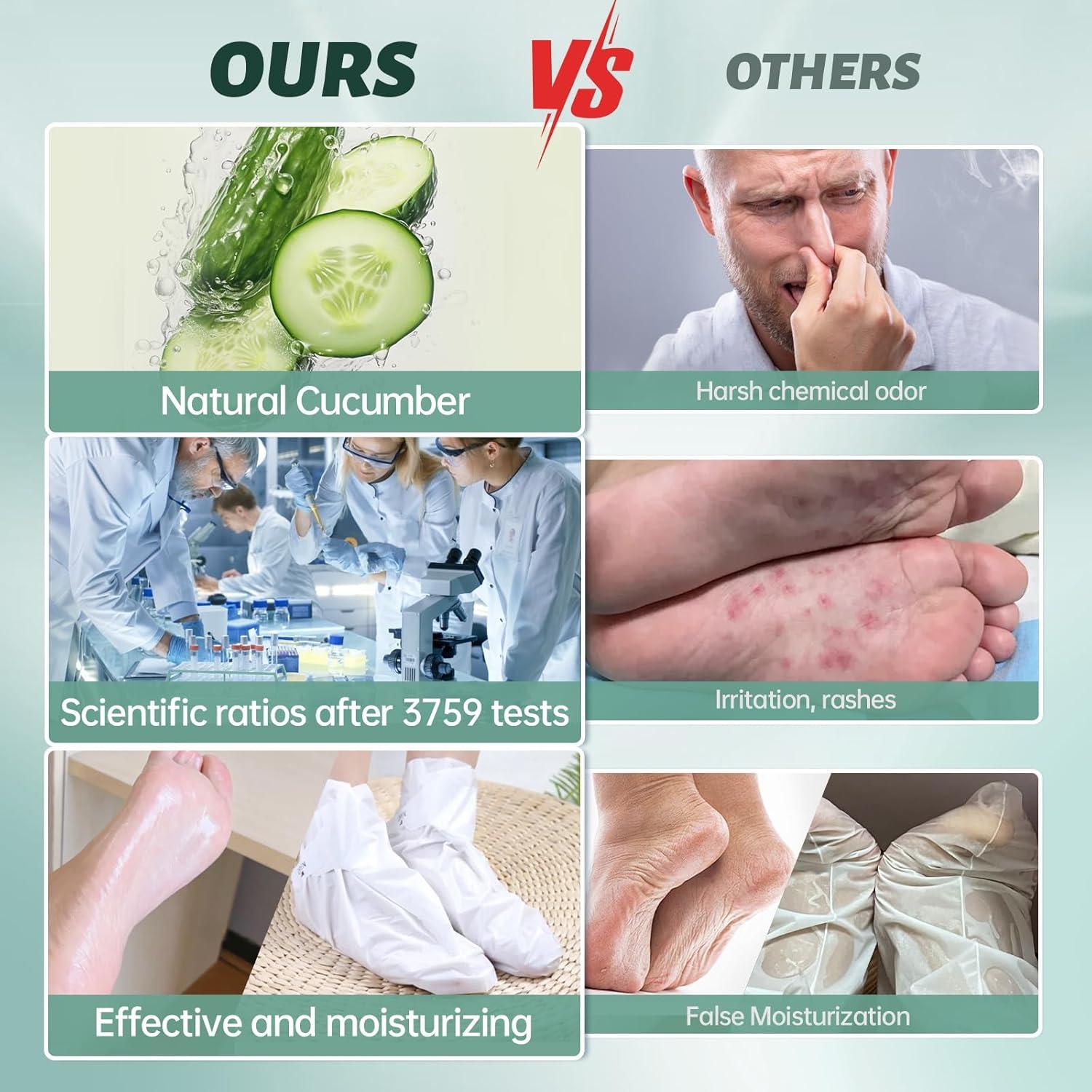 Máscara Exfoliante para Pies VGO - Paquete de 3 Unidades