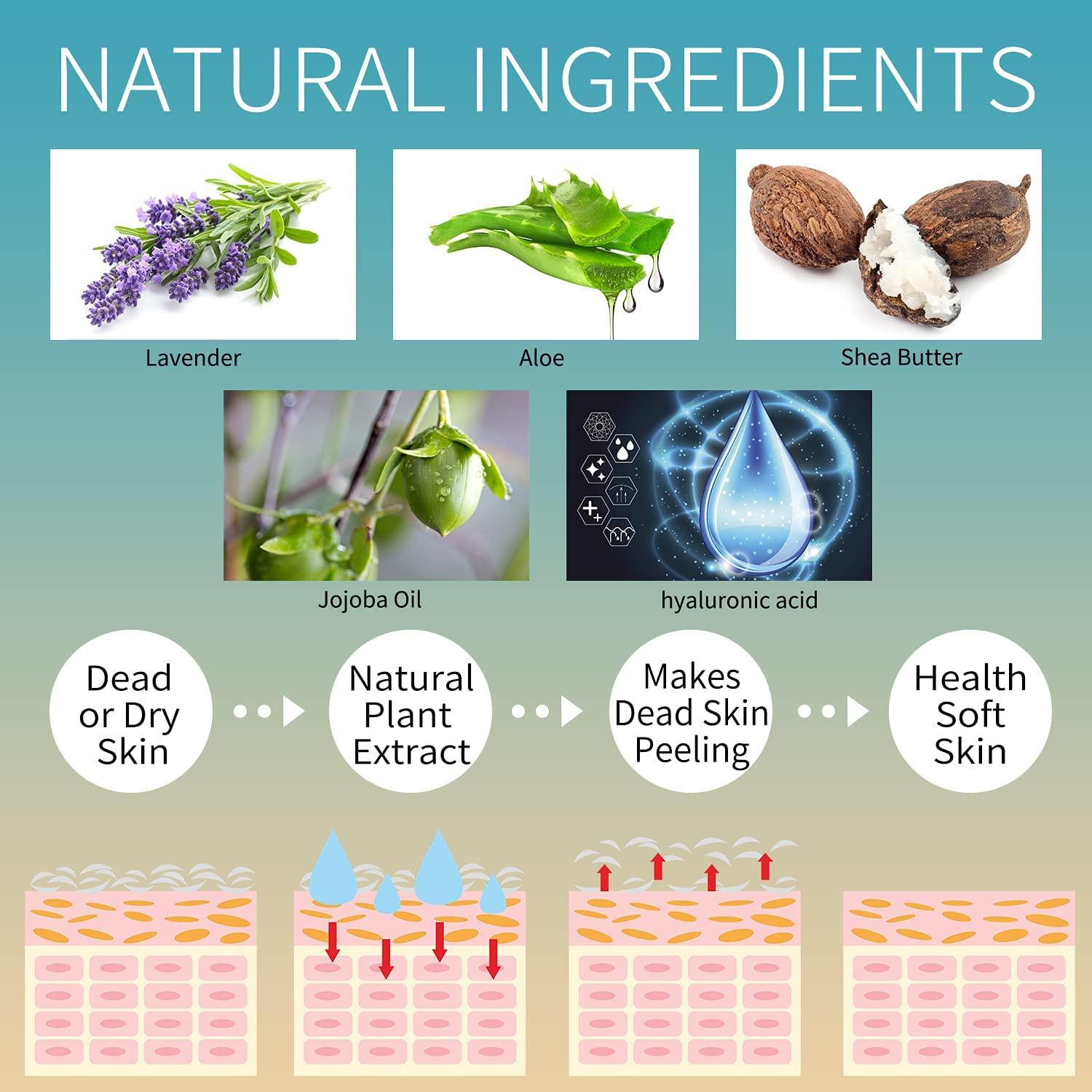 5 Paquete Máscaras Exfoliantes para Pies CMWGKBC - Hidratación