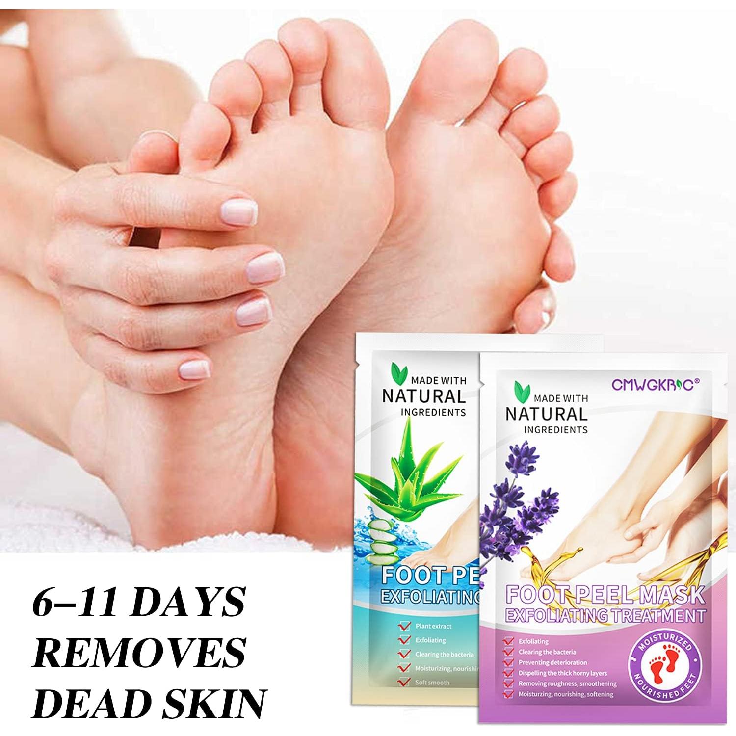 5 Paquete Máscaras Exfoliantes para Pies CMWGKBC - Hidratación