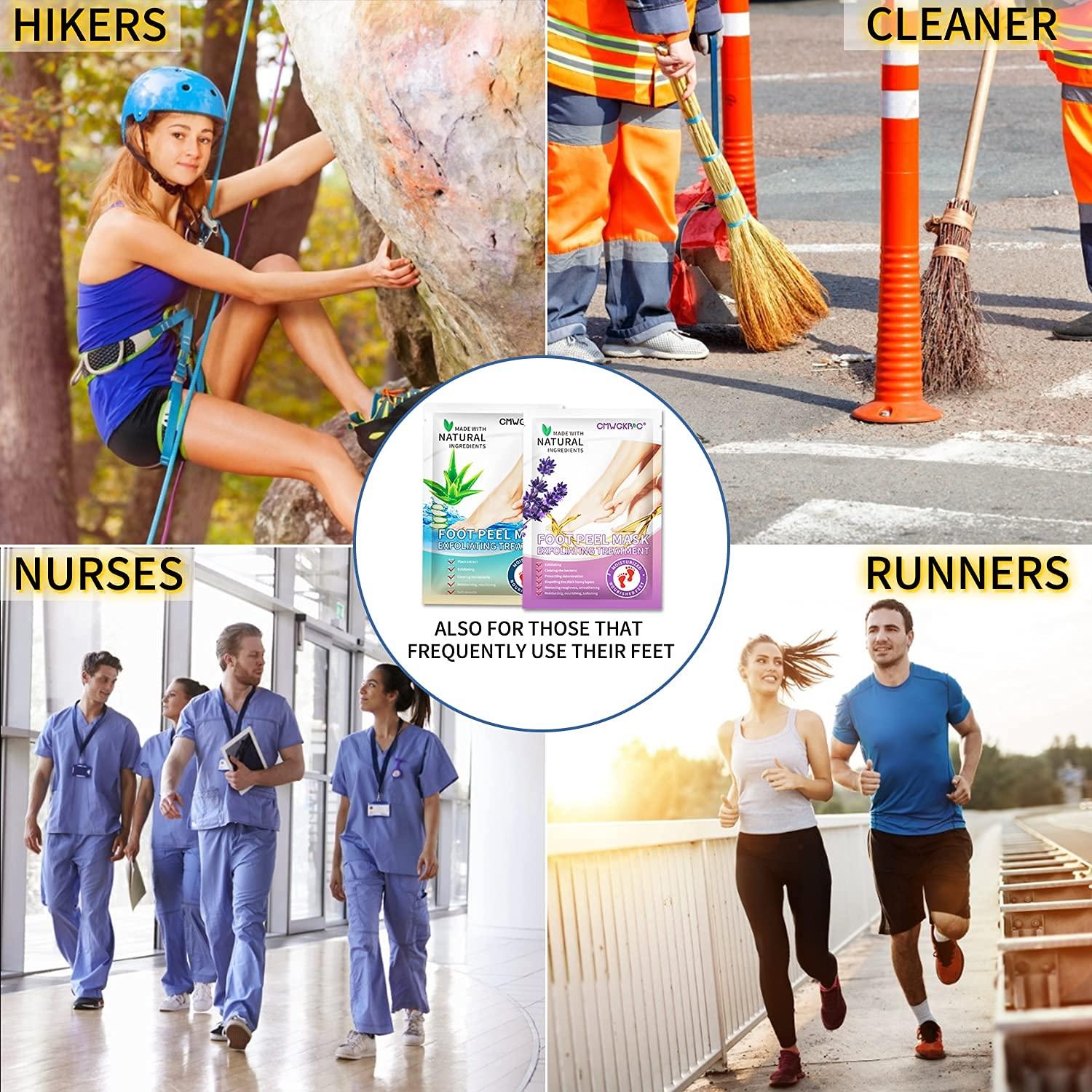 5 Paquete Máscaras Exfoliantes para Pies CMWGKBC - Hidratación