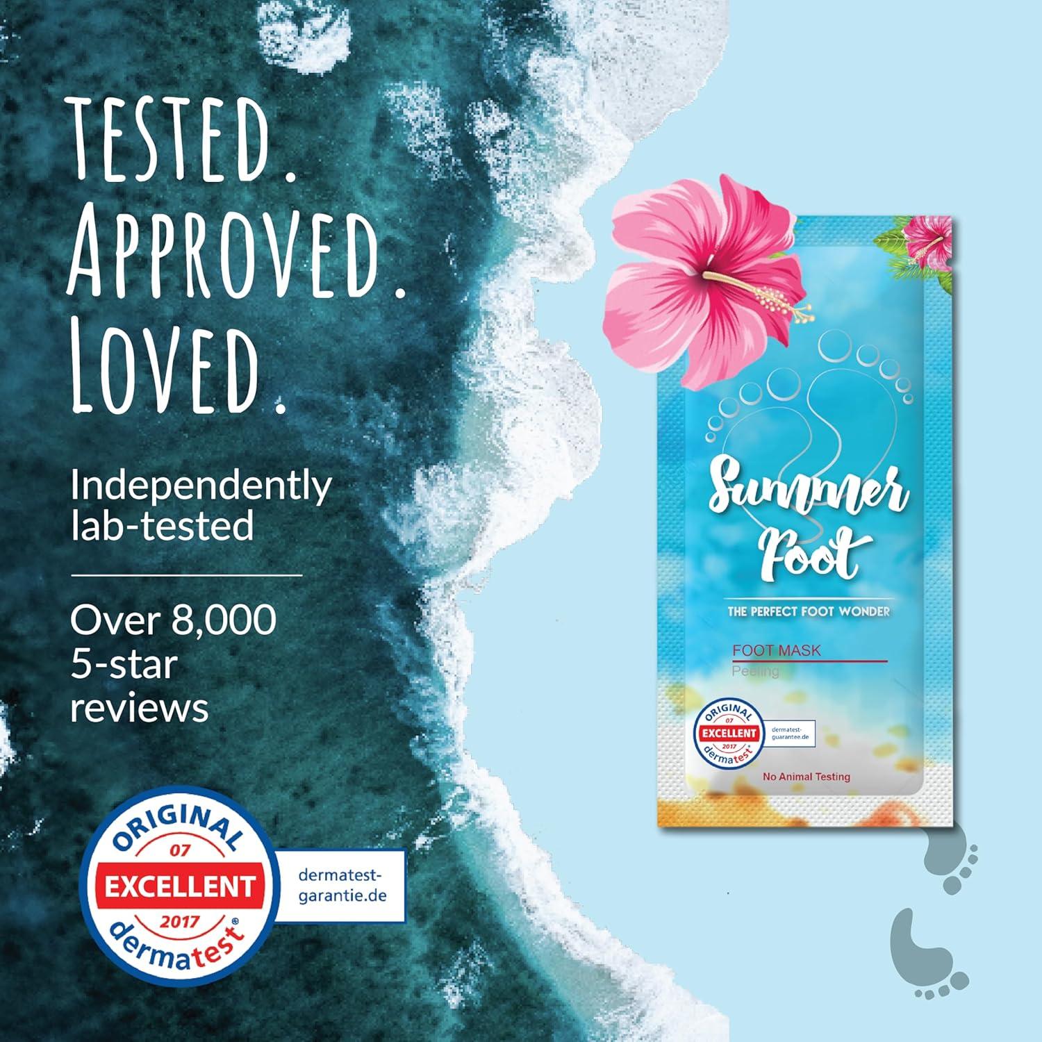 Mascarilla Exfoliante para Pies Summer Foot - 2 Pares con Urea