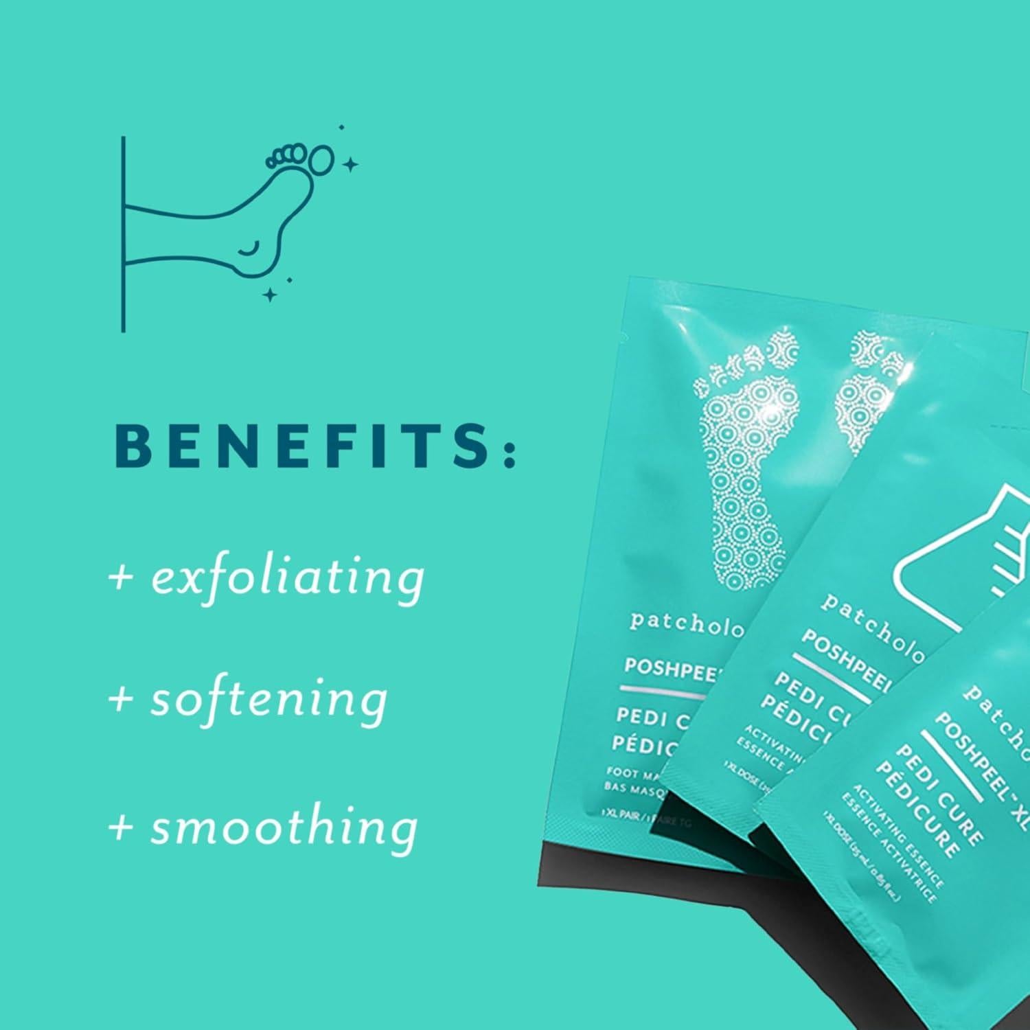 Mascarilla Exfoliante para Pies Patchology PoshPeel 1 Par
