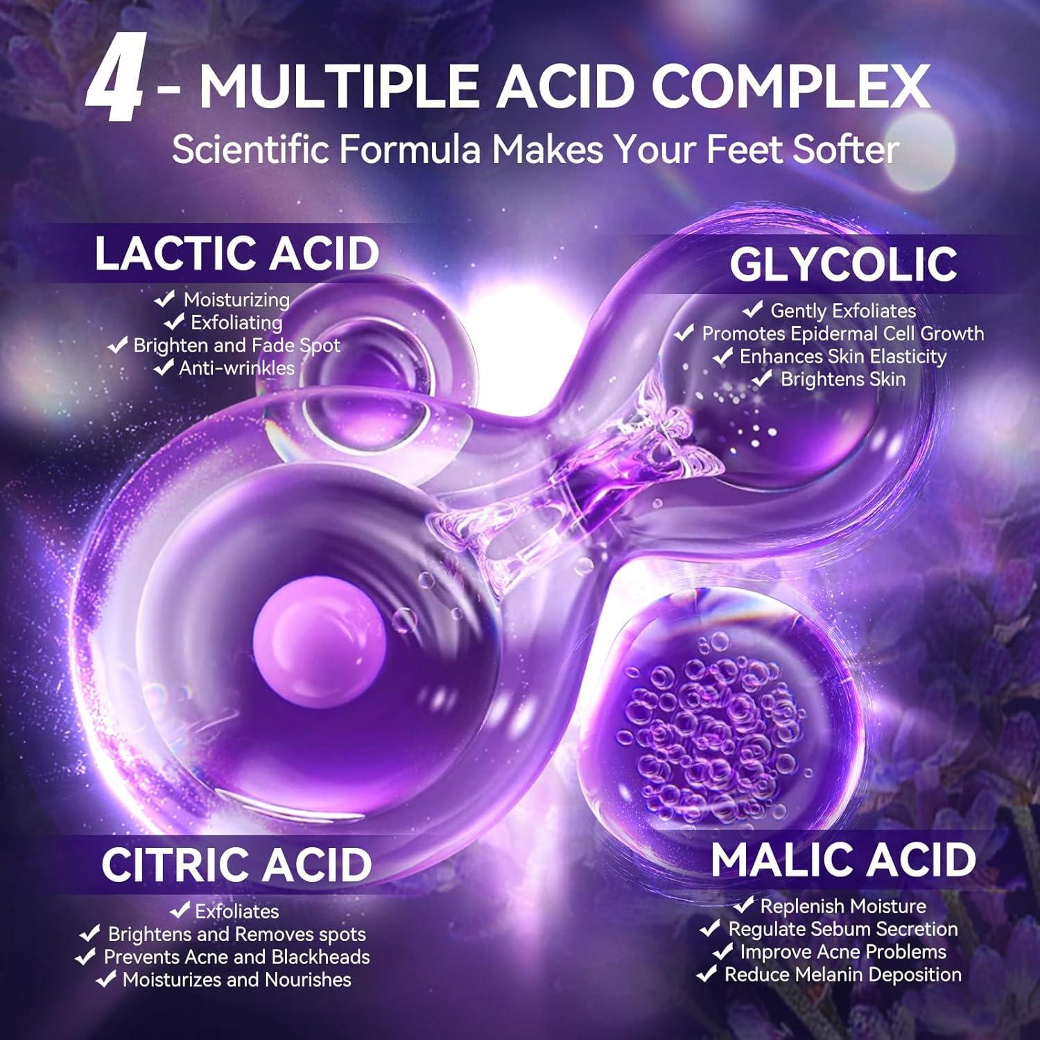 Máscara Exfoliante para Pies LANBENA Lavanda - 2 Pares