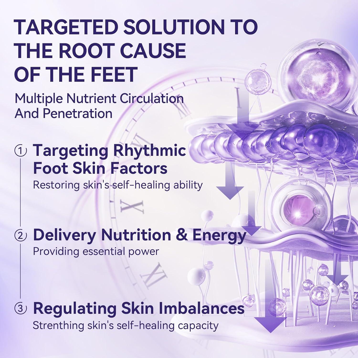 Máscara Exfoliante para Pies LANBENA Lavanda - 2 Pares