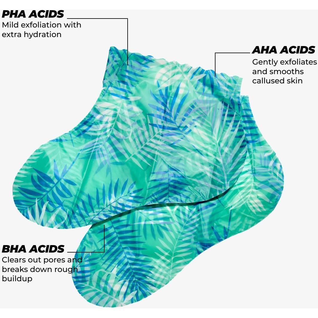 Vitamasques Máscara Exfoliante para Pies - 5 Pares - Menta