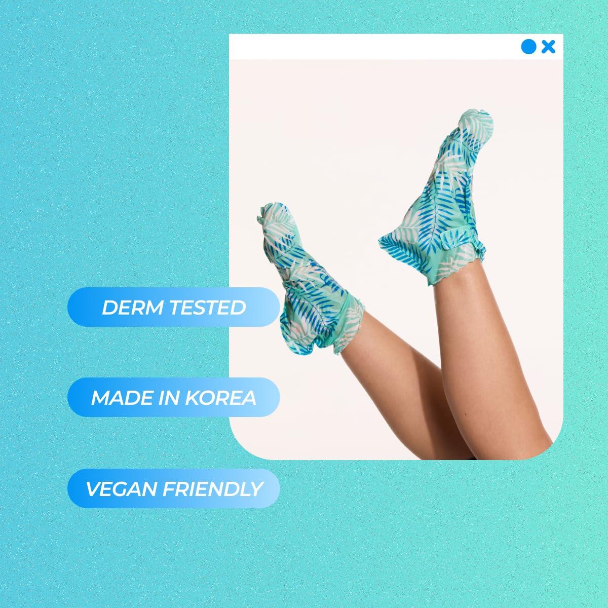 Vitamasques Máscara Exfoliante para Pies - 5 Pares - Menta