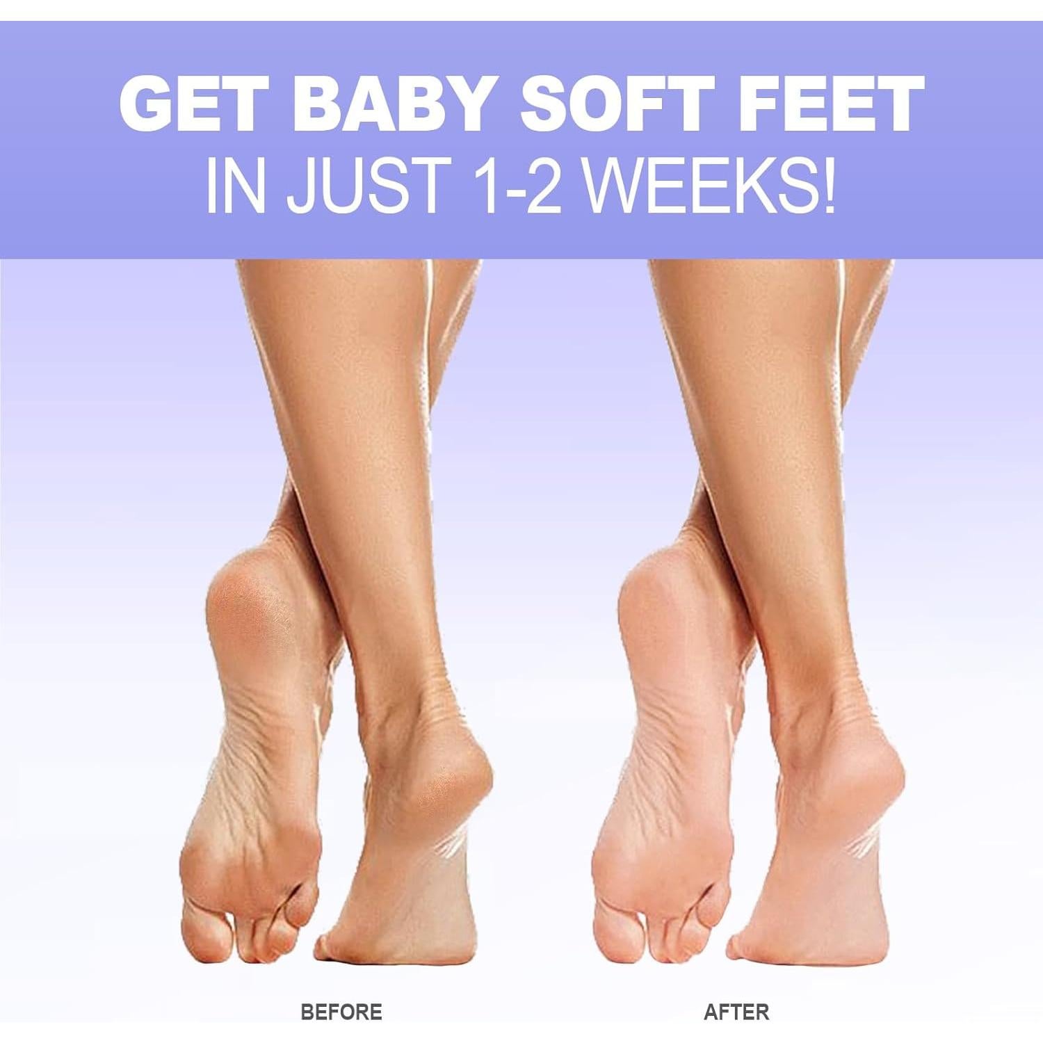 Mascarilla Exfoliante para Pies JVR - 3 Pares - Lavanda