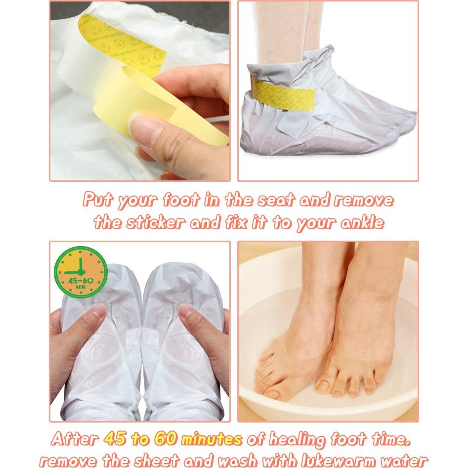 Mascarilla Exfoliante para Pies Elizavecca - 2 Pares 40g