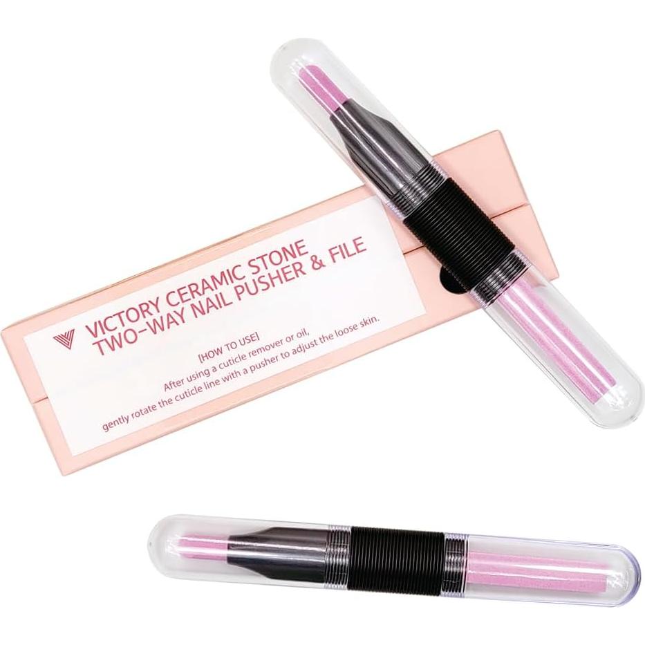 Juego de 2 Empujadores de Uñas y Lima Cerámica Victory