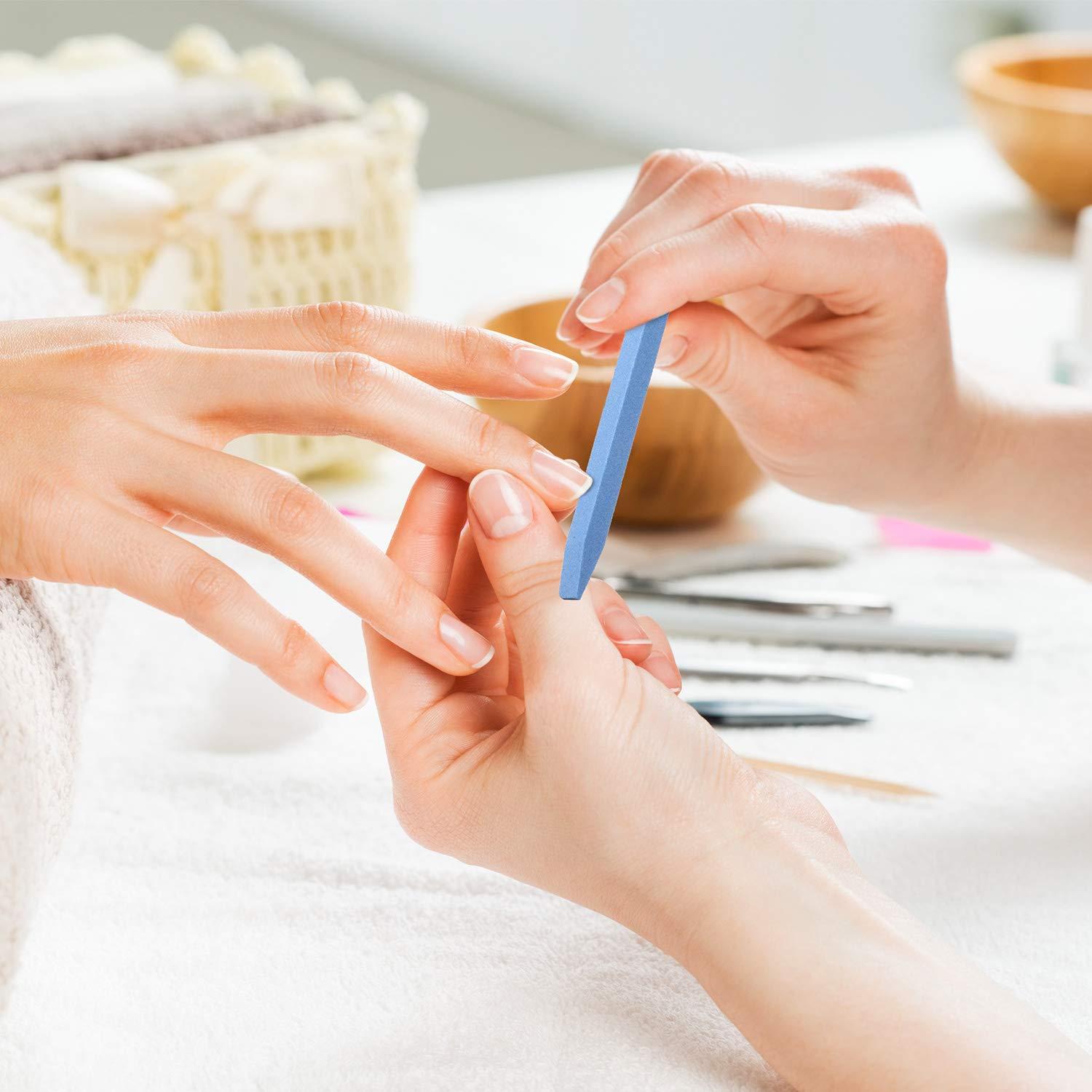 Limas de Uñas de Piedra Mudder - 8 Piezas para Cutículas