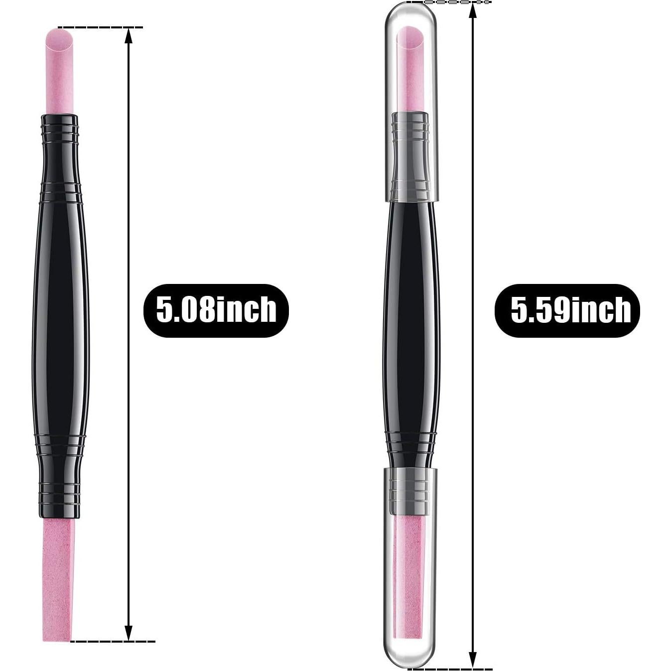 5 Piezas Lima de Uñas Piedra Pómez Mudder Doble Cabeza