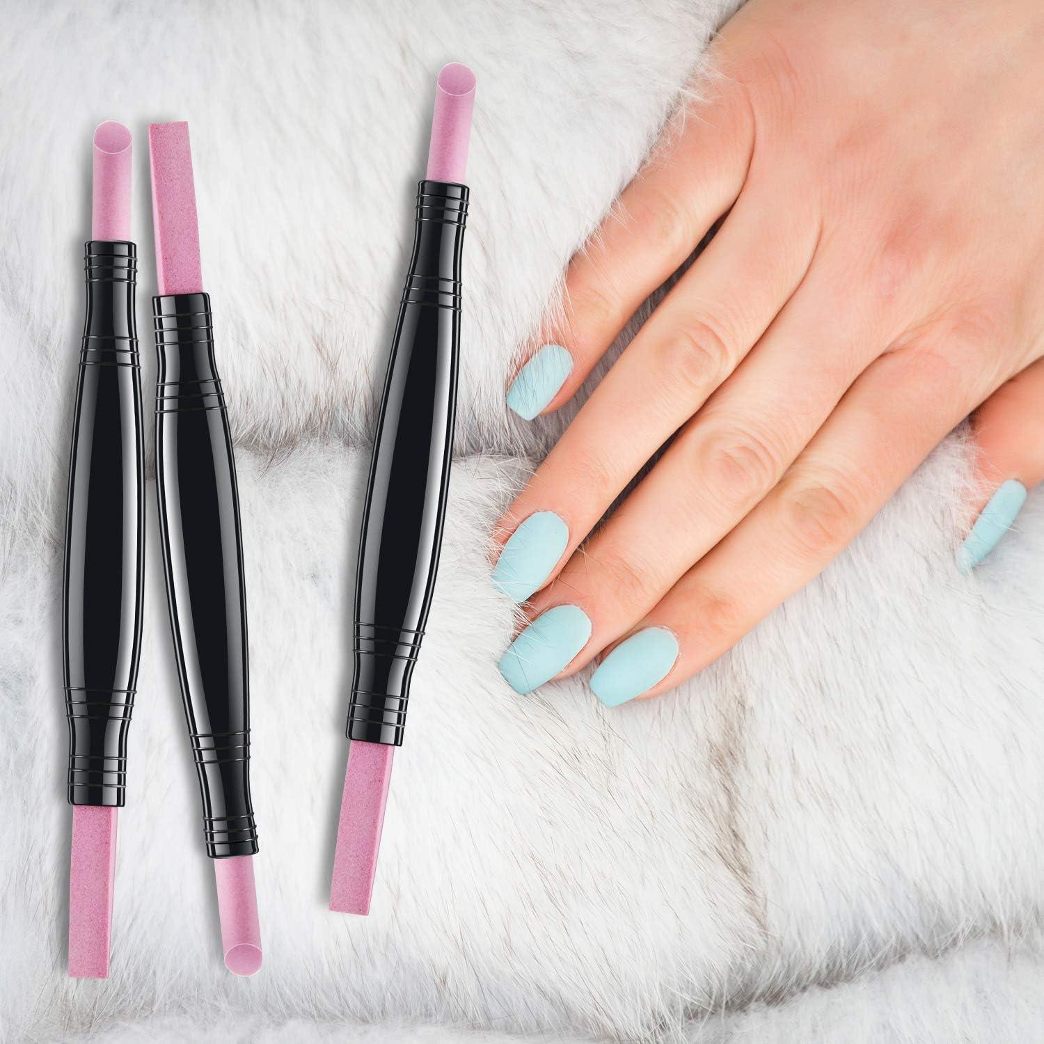 5 Piezas Lima de Uñas Piedra Pómez Mudder Doble Cabeza