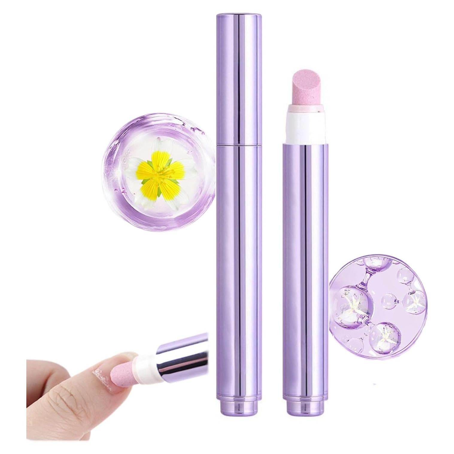 Bolígrafo de Aceite para Cutículas NineRoms 2-en-1 con Punta Cerámica