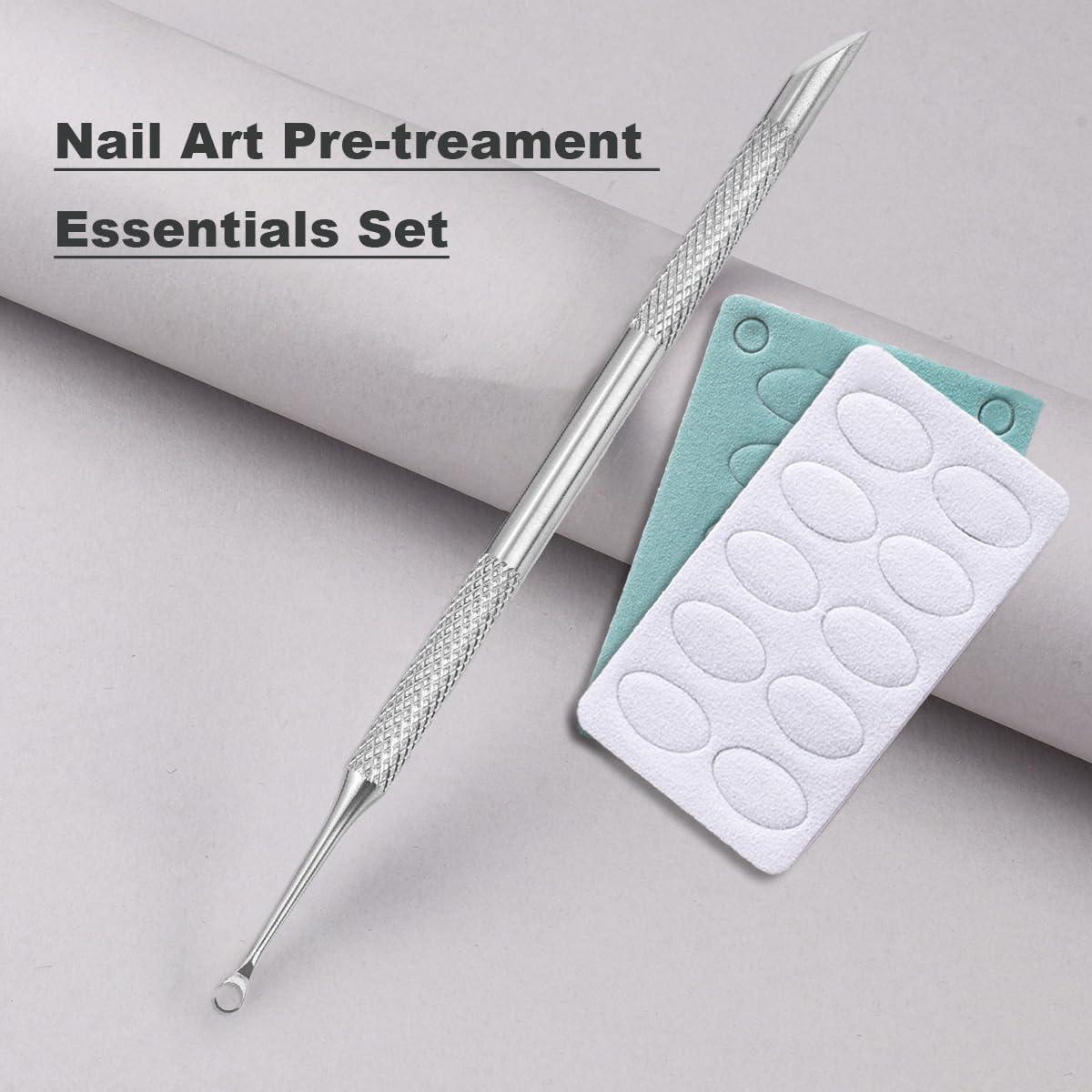 Empujador de Cutículas HaimiLiya Doble Cara + Limas 100/180