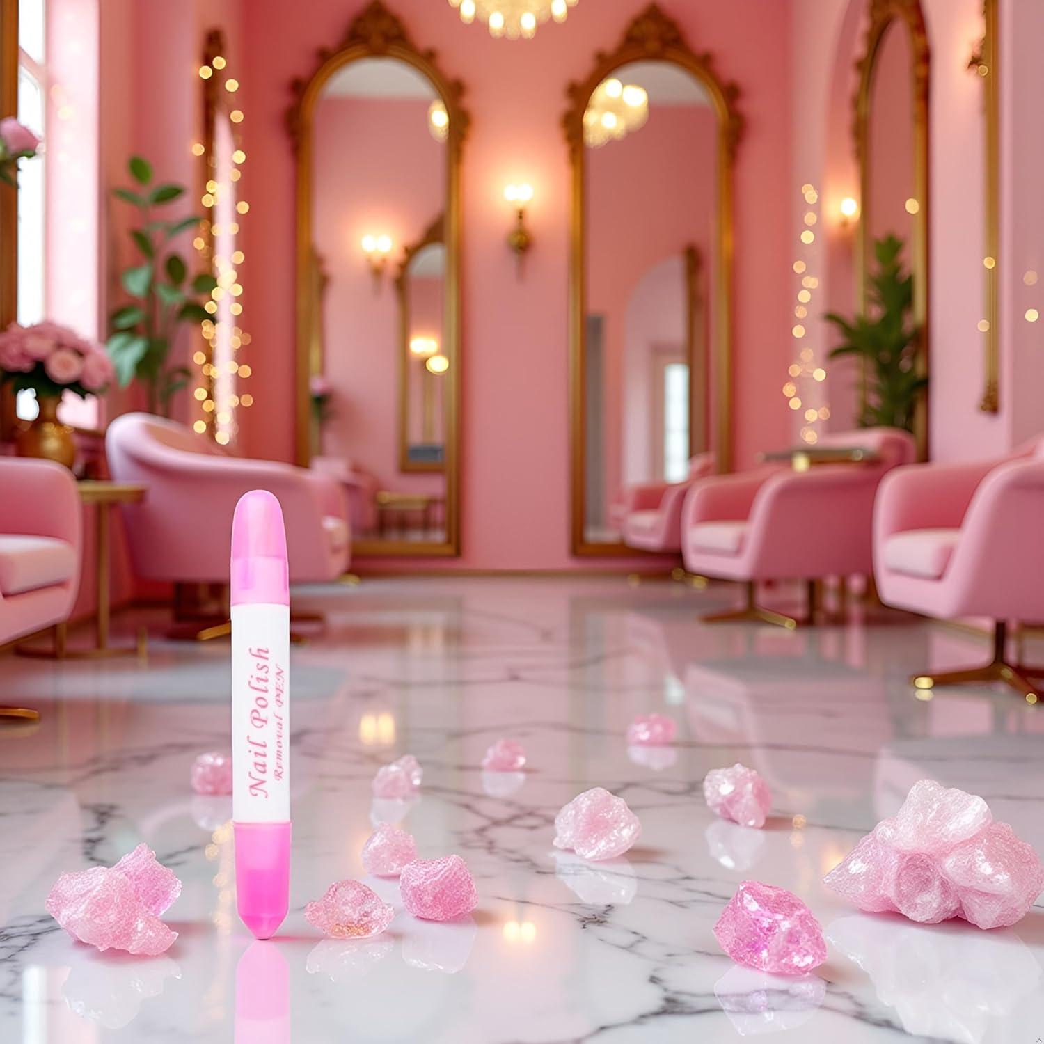 Bolígrafo Borrador de Uñas Junfamilee Rosa 6g Cabeza Removible