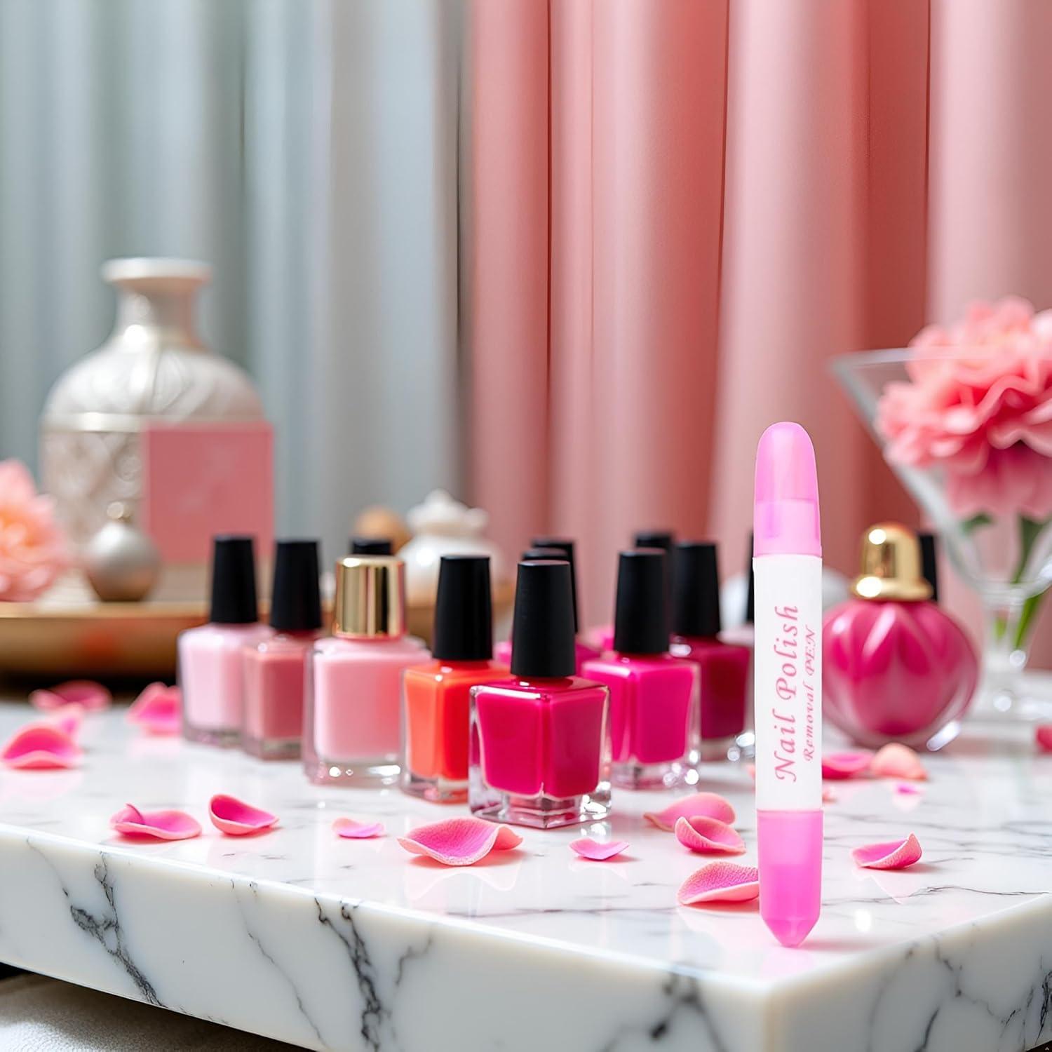 Bolígrafo Borrador de Uñas Junfamilee Rosa 6g Cabeza Removible