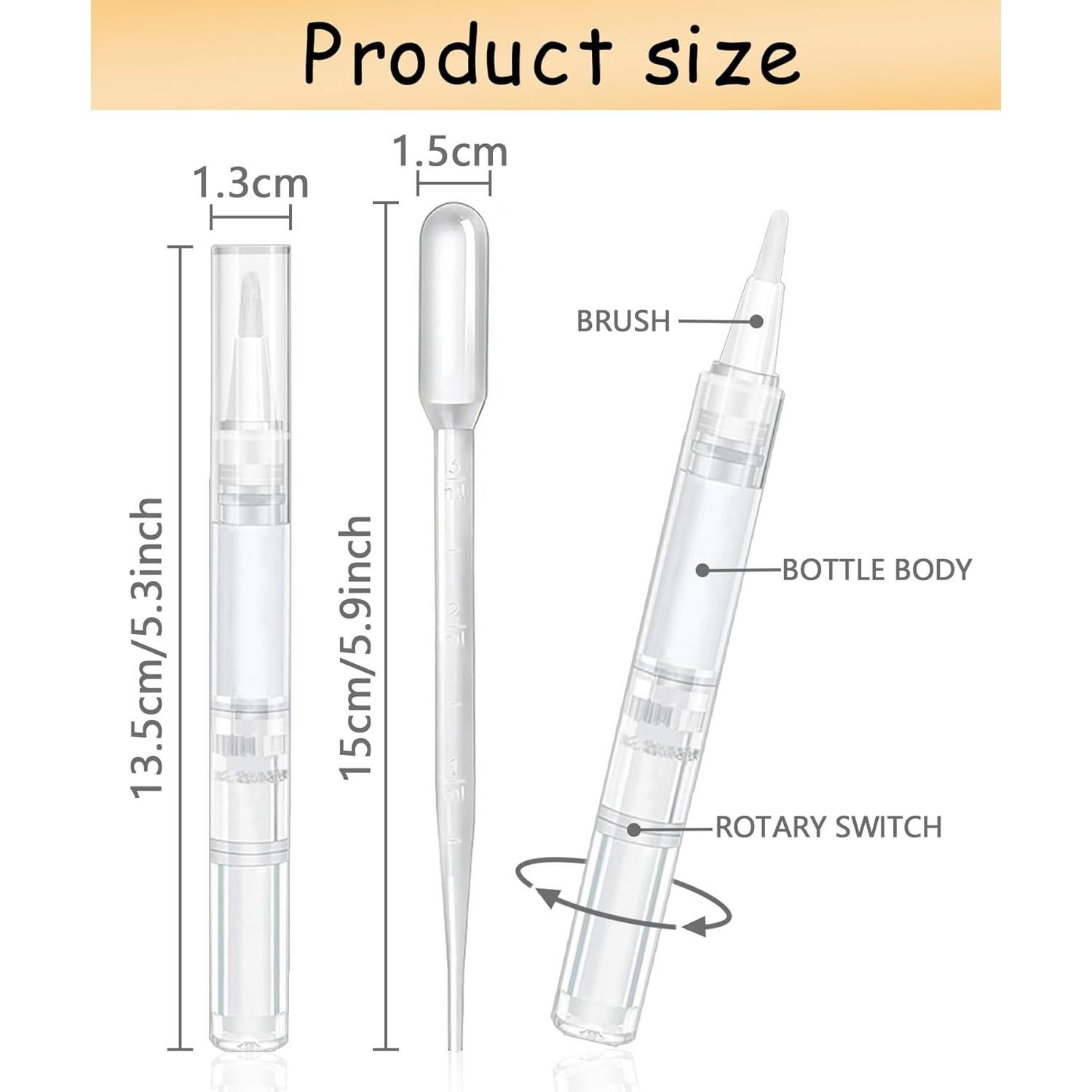 Bolígrafo de Aceite para Cutículas Uadbau 3ml - Pack de 6