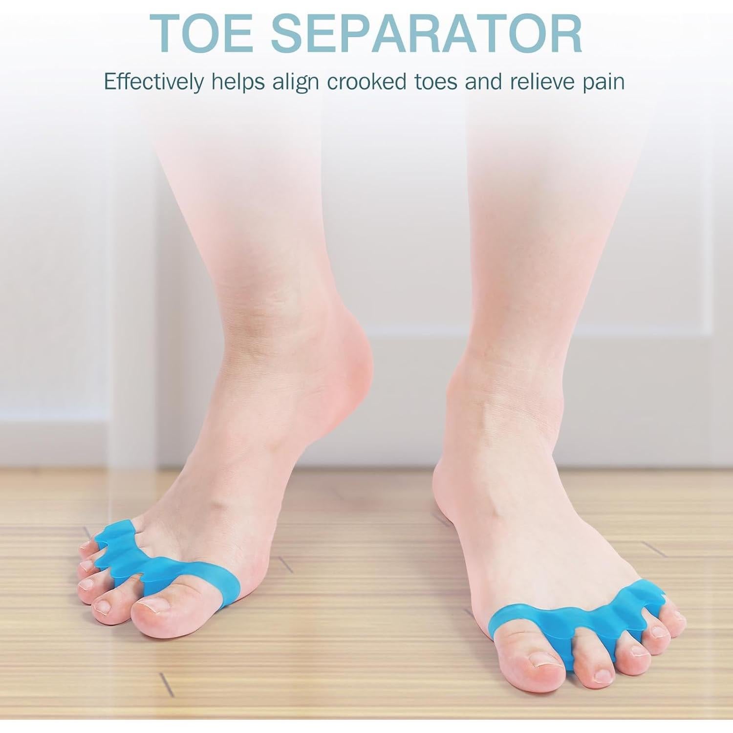 Separadores de Dedos KTSAY Mediano Azul - Cojín Metatarsal