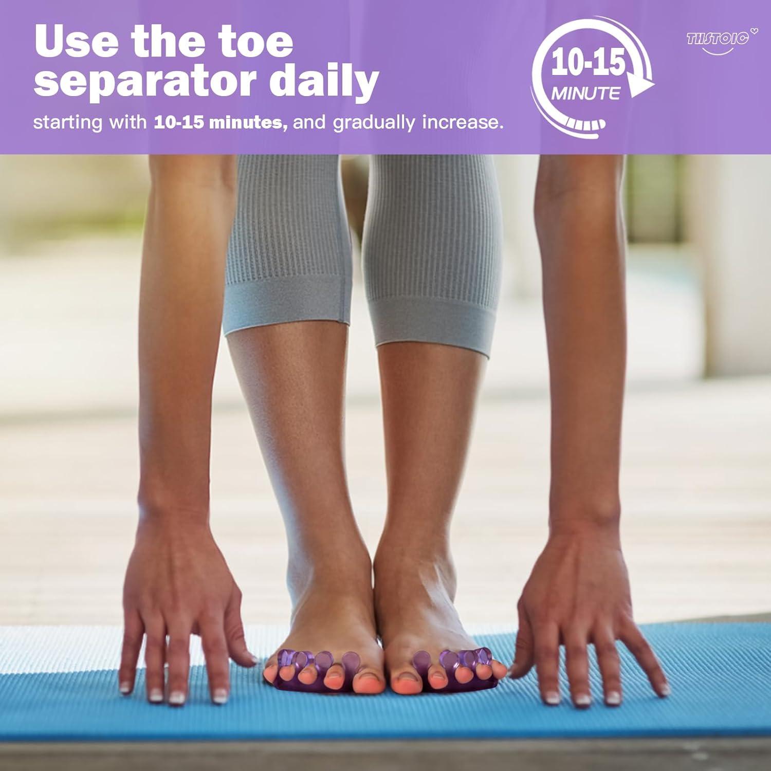 Separadores de Dedos de Gel THSTOIC para Pedicura - 2 Pares