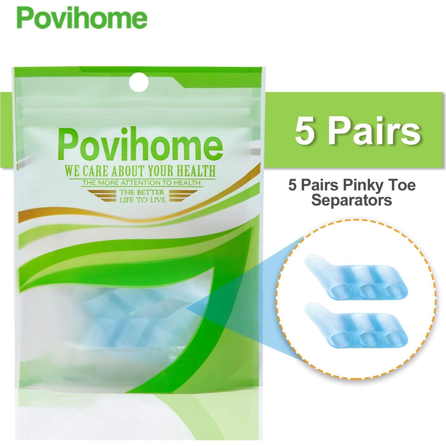 Separadores de Dedo Meñique Povihome 10 Piezas Alivio Dolor