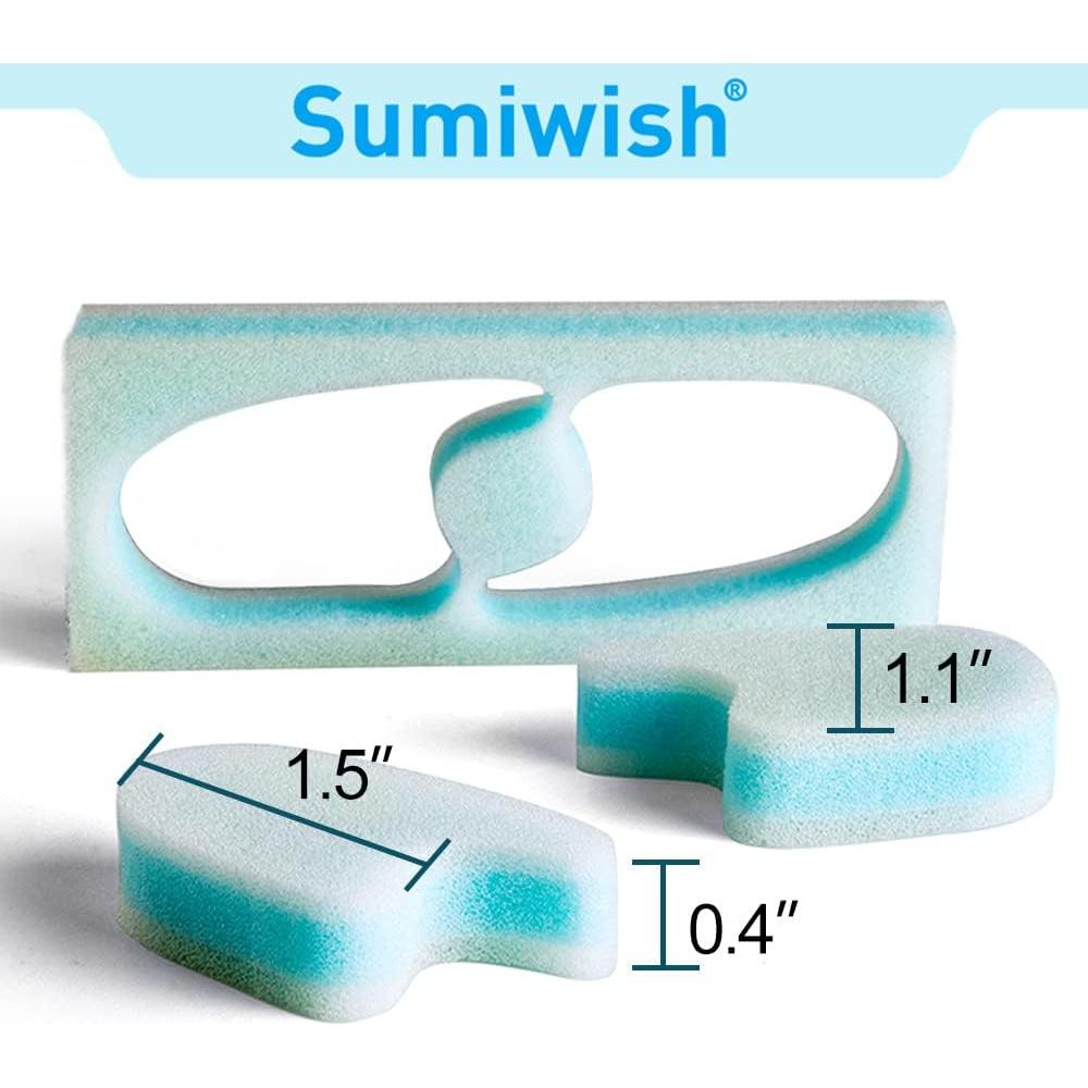Separadores de Dedos de Espuma Sumiwish - Alivio para Callos Azul