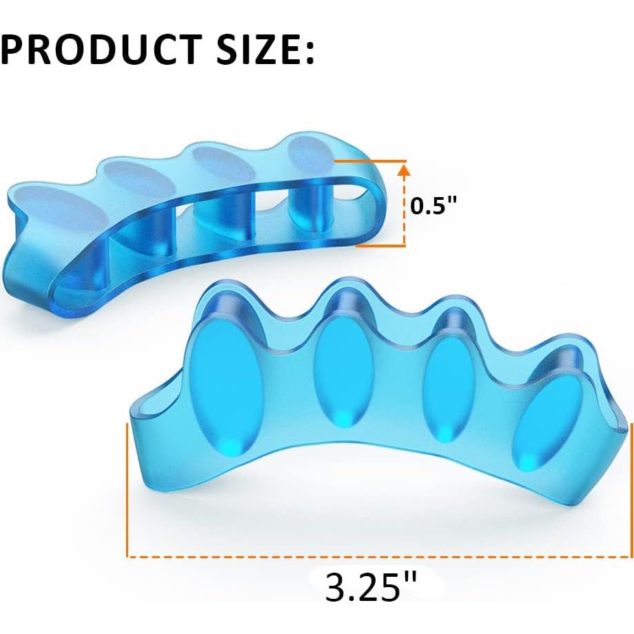 Separadores de Dedos Correctores de Juanetes Gel Azul/Rosa