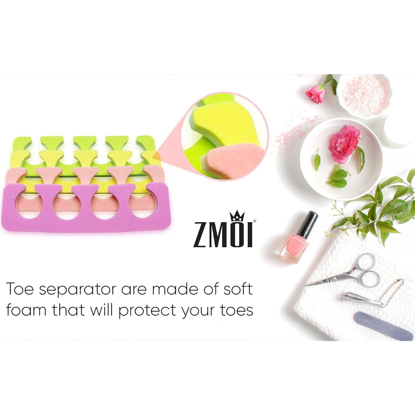 Separadores de Dedos para Pedicura ZMOI - 120 Piezas Suaves