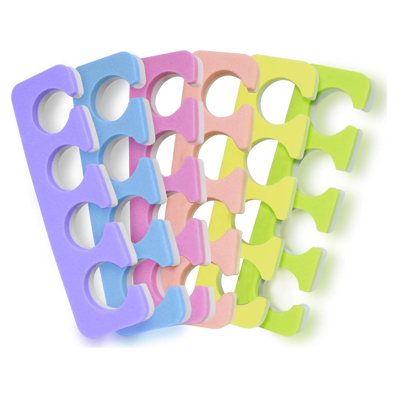 Juego de Separadores de Dedos ZMOI - 24 Piezas Suaves y Reutilizables
