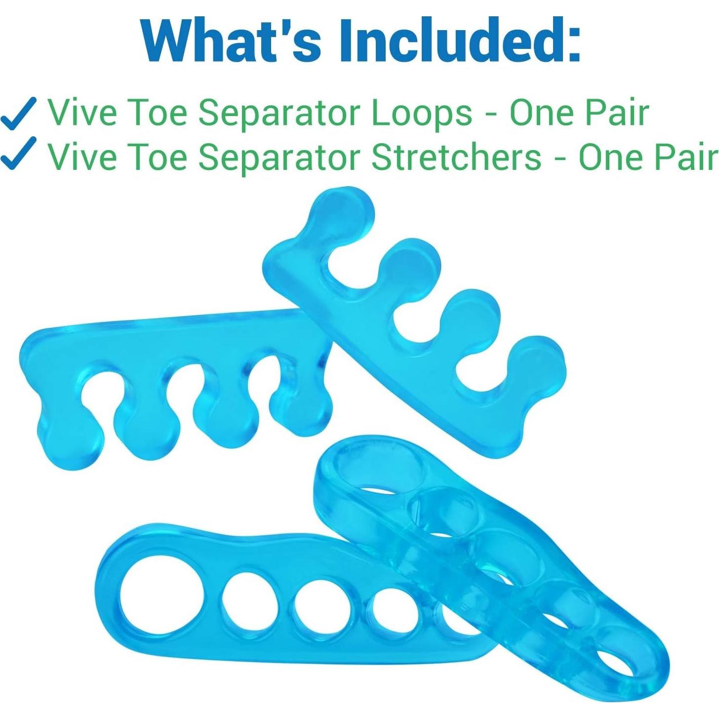 Separadores de Dedos Vive Health Medianos (2 Pares) Gel Silicona