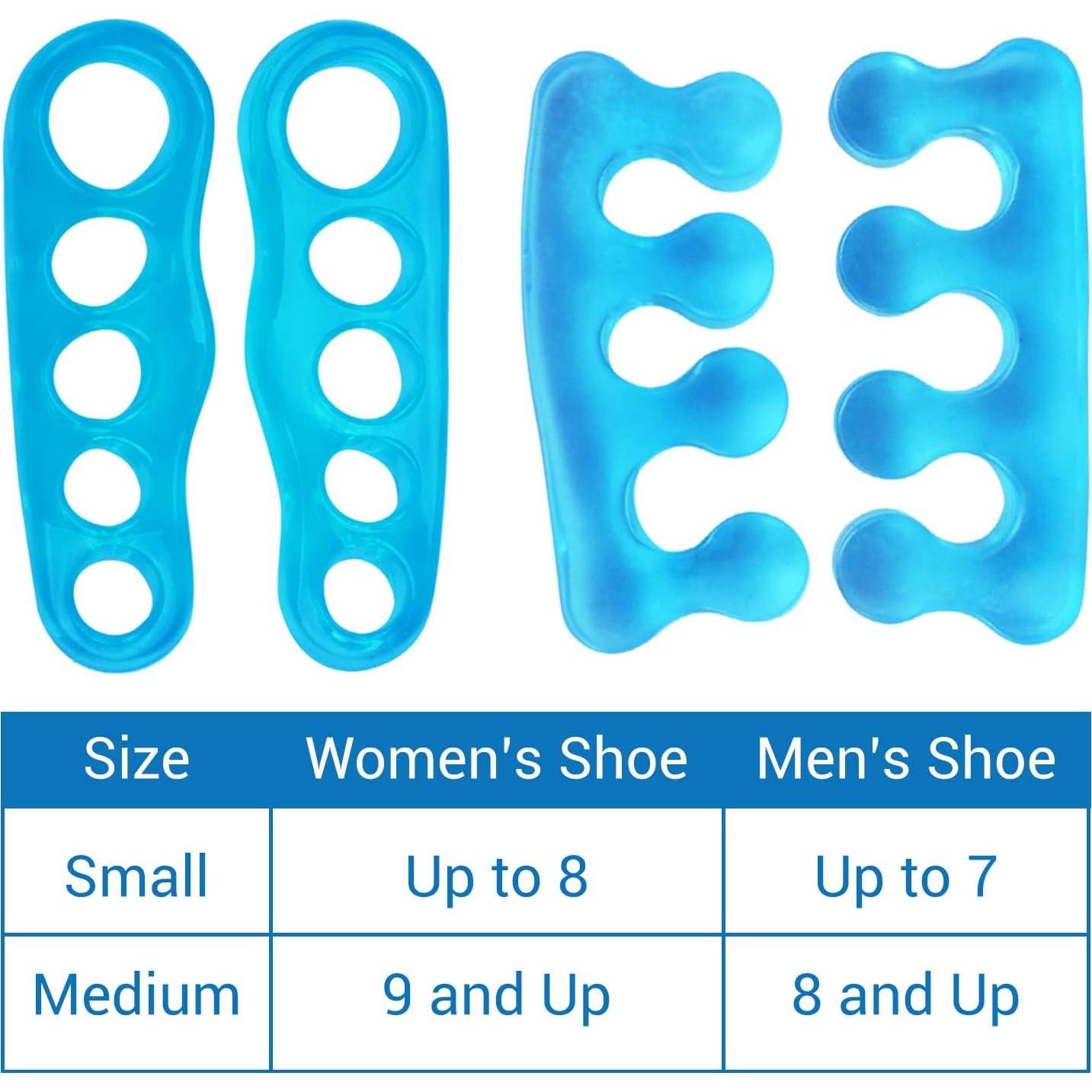 Separadores de Dedos Vive Health Medianos (2 Pares) Gel Silicona