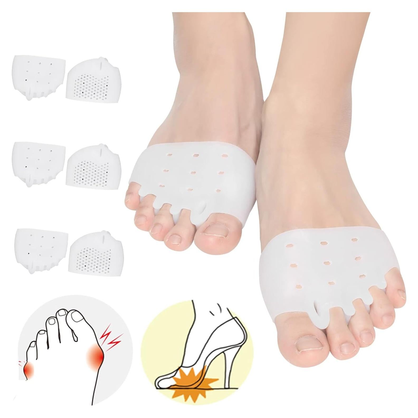 Separadores de Dedos y Almohadillas Metatarsales Taszoos - 3 Pares