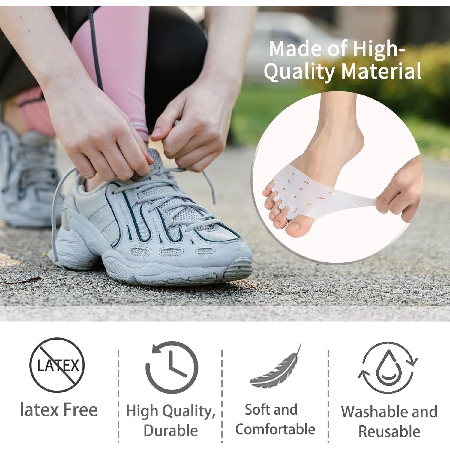 Separadores de Dedos y Almohadillas Metatarsales Taszoos - 3 Pares