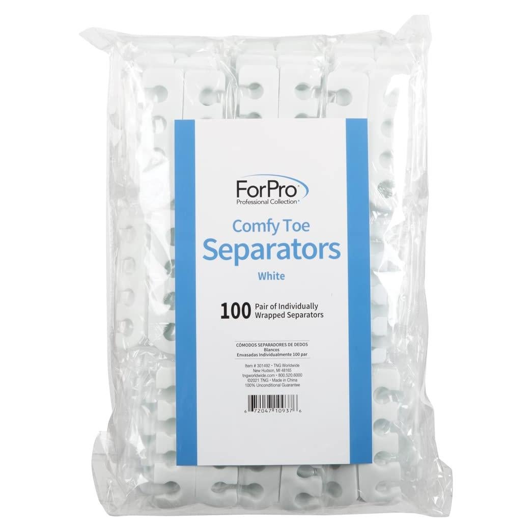 Separadores de Dedos Comfy ForPro 100 Pares Blanco Pedicura