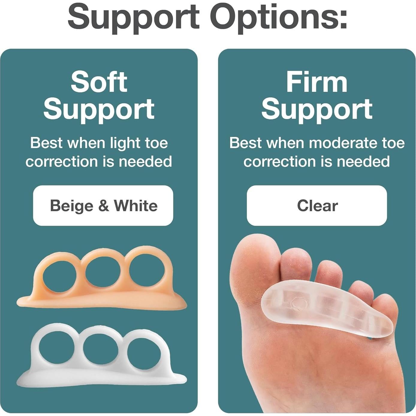 Corrector de Dedo en Martillo ZenToes - Soporte Suave Beige - Paquete de 4