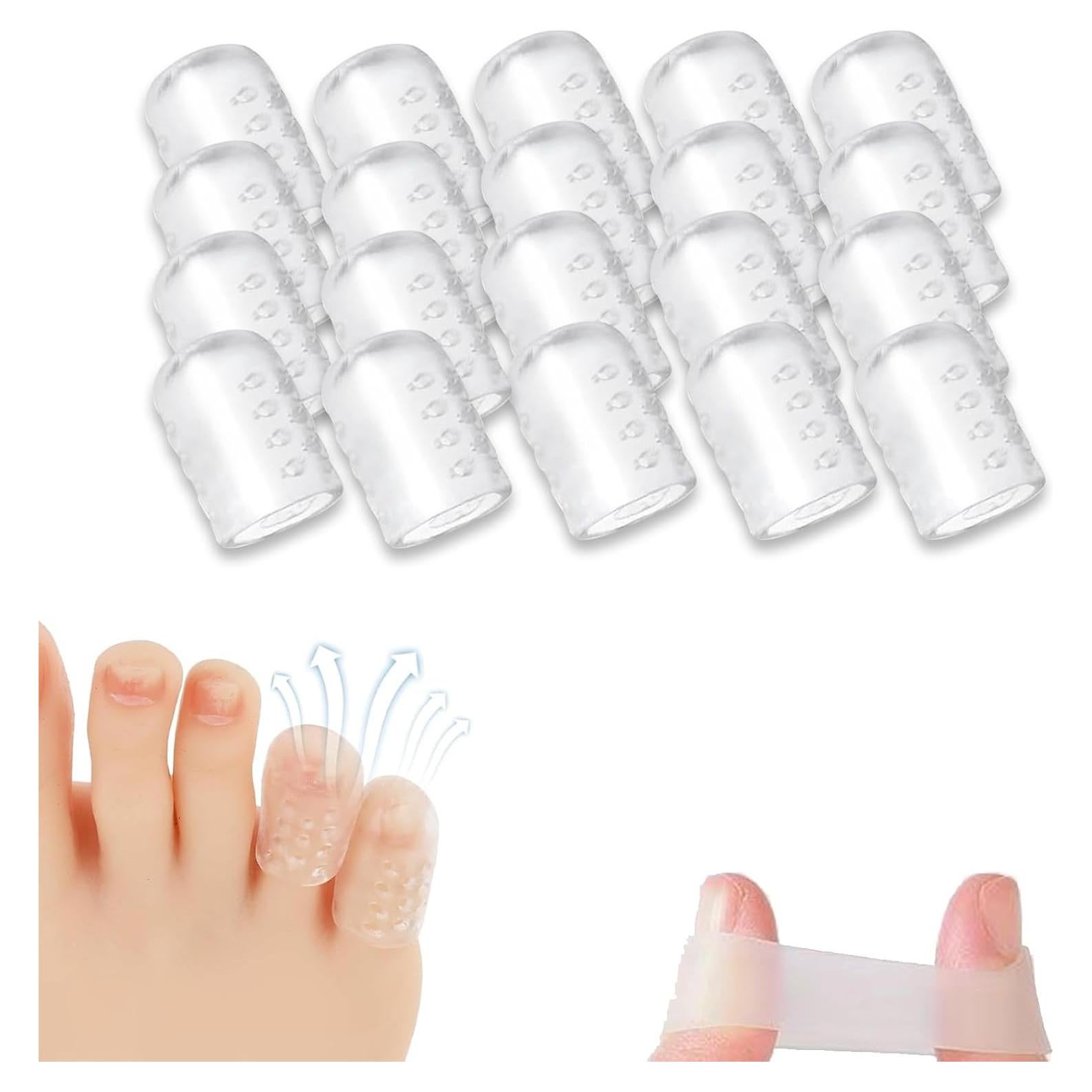 Protectores de Dedos de Silicona Antifricción SUQILVSI 20 Piezas