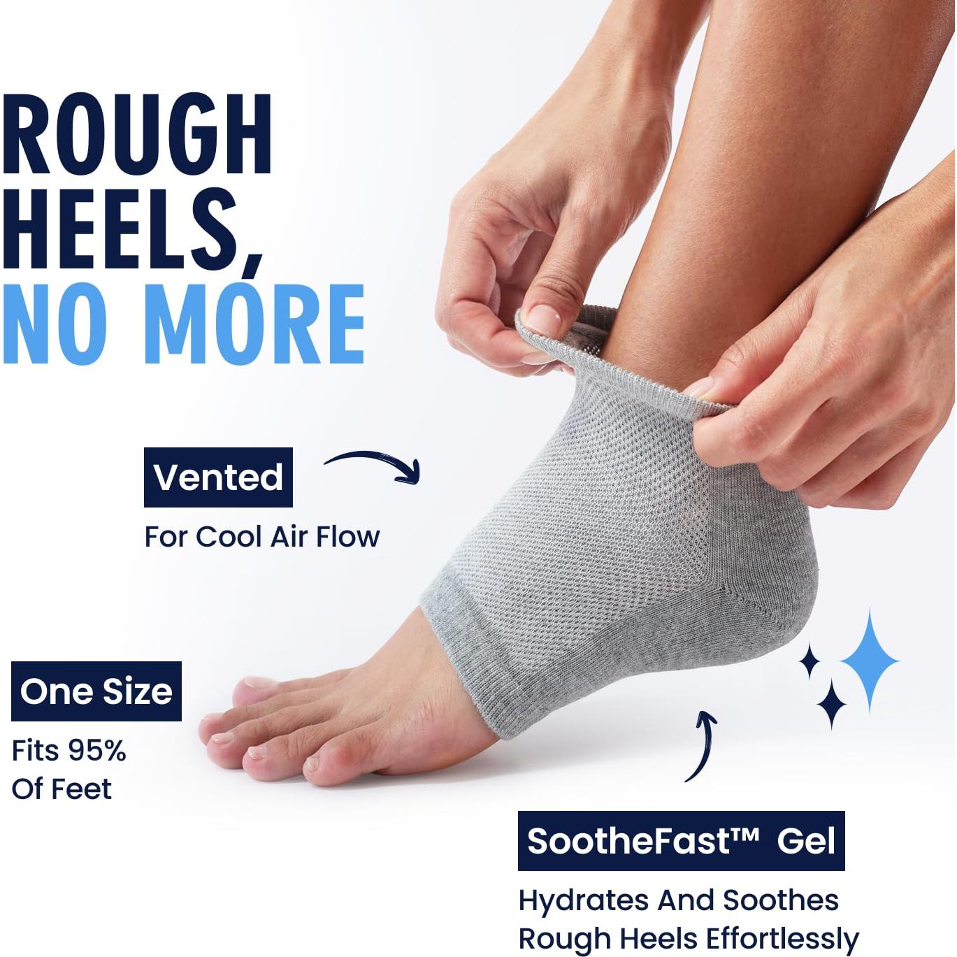 Calcetines Hidratantes para Talones Dr. Frederick - 2 Pares