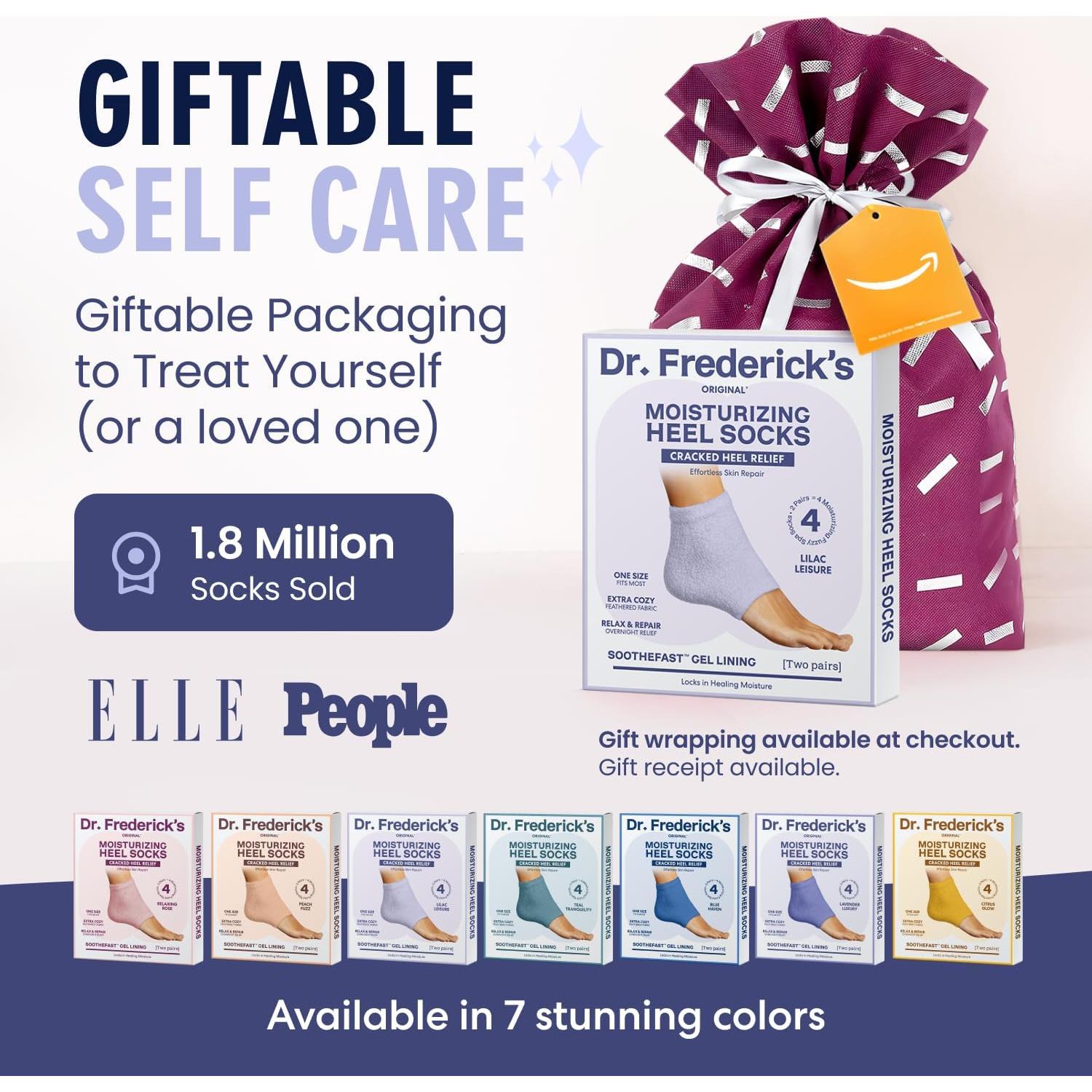 Calcetines Hidratantes Dr. Frederick - 2 Pares - Talón Difuso