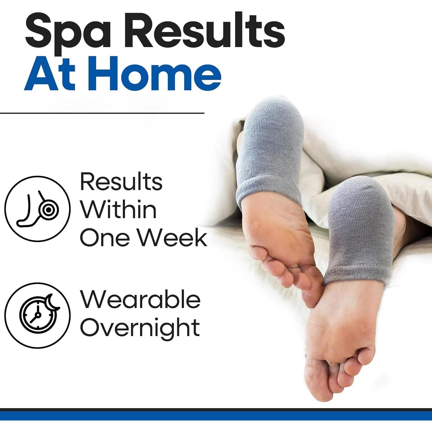 Calcetines Hidratantes Aloe Vera para Talones Agrietados - 3 Pares