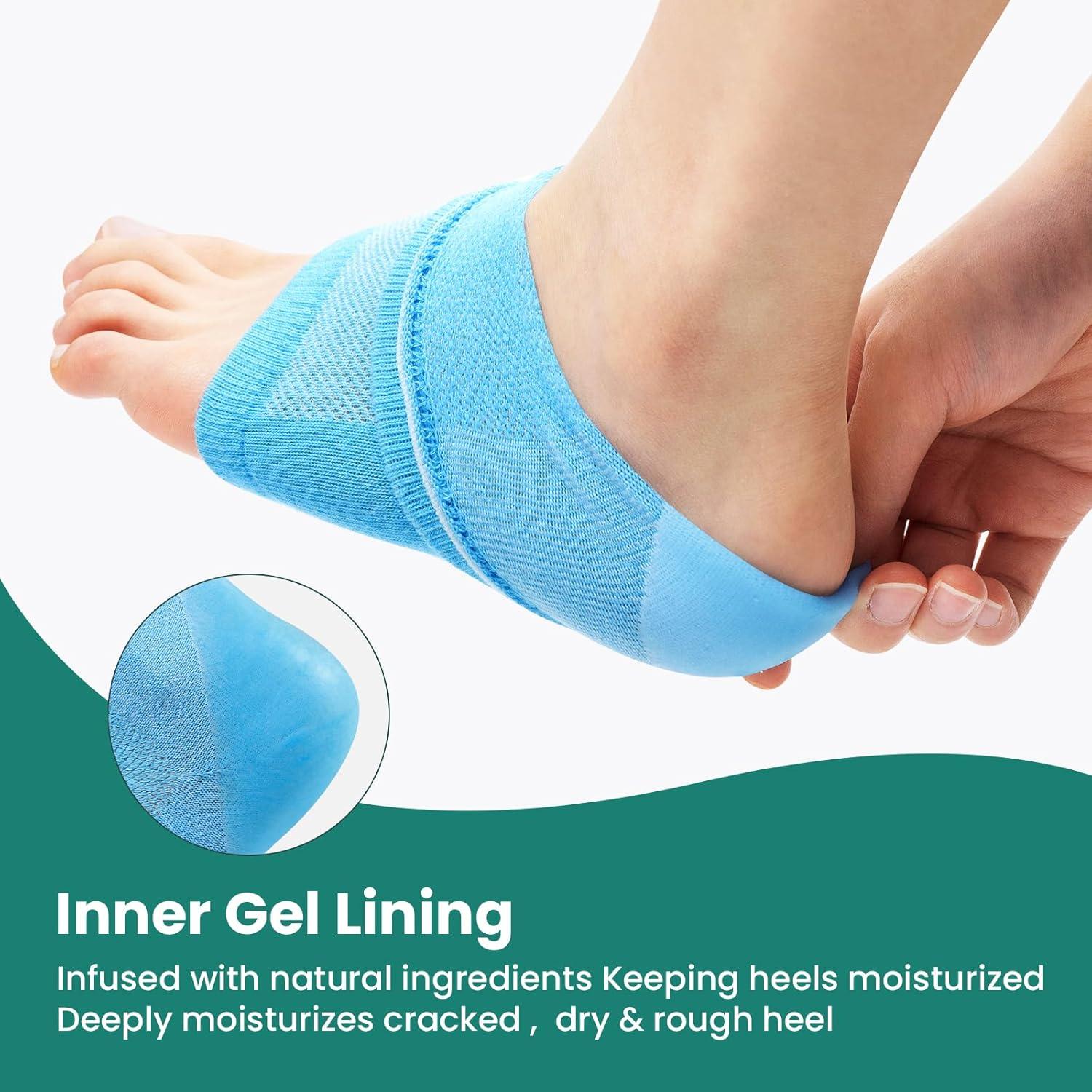 Calcetines Hidratantes Welnove para Talones - 2 Pares con Aloe Vera