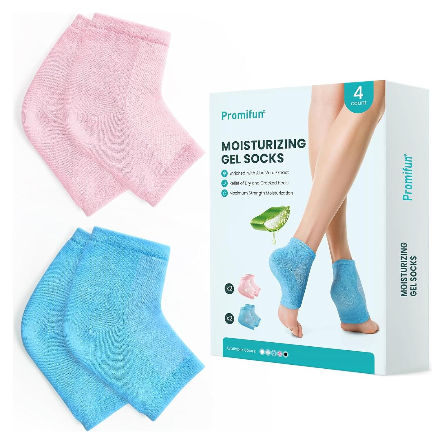 Calcetines Hidratantes Promifun para Talones Agrietados - 2 Pares