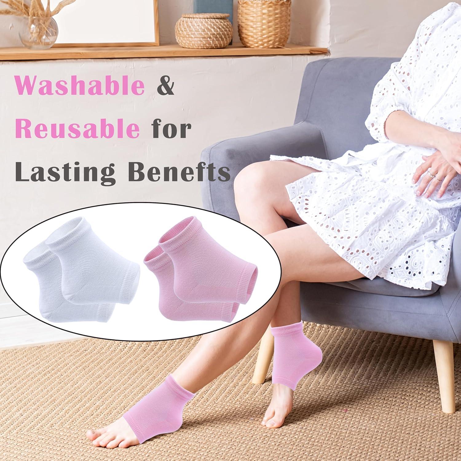 Calcetines Hidratantes para Talones Secos y Agrietados - 2 Pares