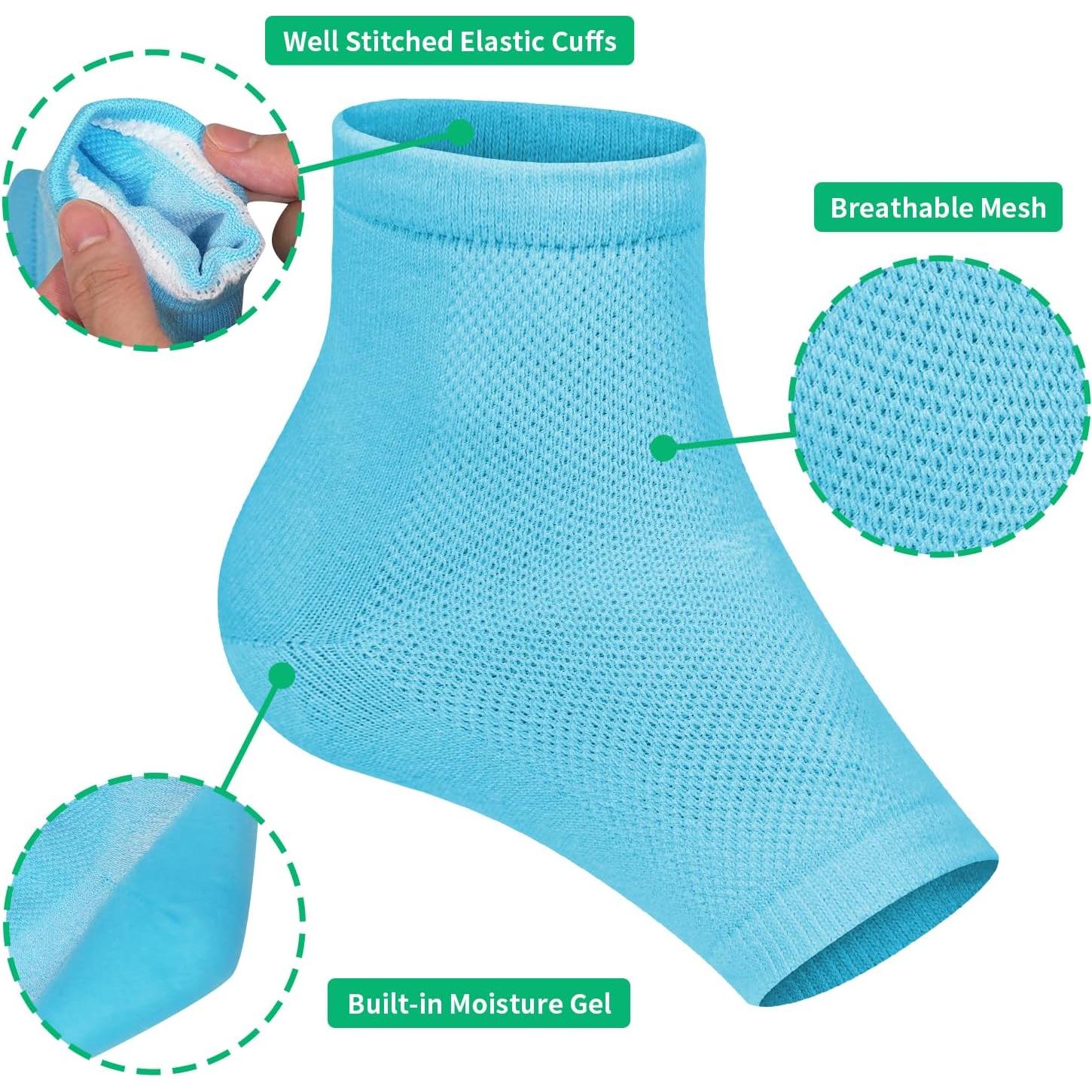 Calcetines Hidratantes Ohtomber para Talones Agrietados - 5 Pares