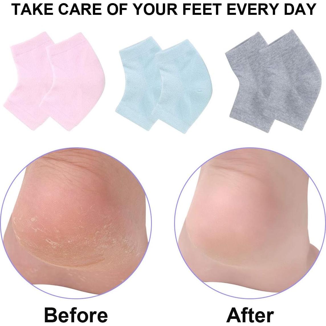 Calcetines de Gel Hidratantes Exptool para Talones - 3 Pares