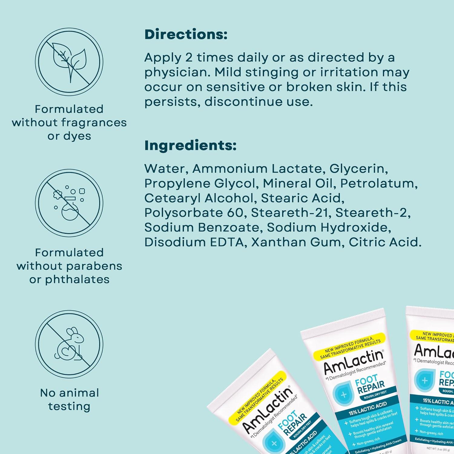 Crema para Pies AmLactin 85 g + Calcetines Hidratantes