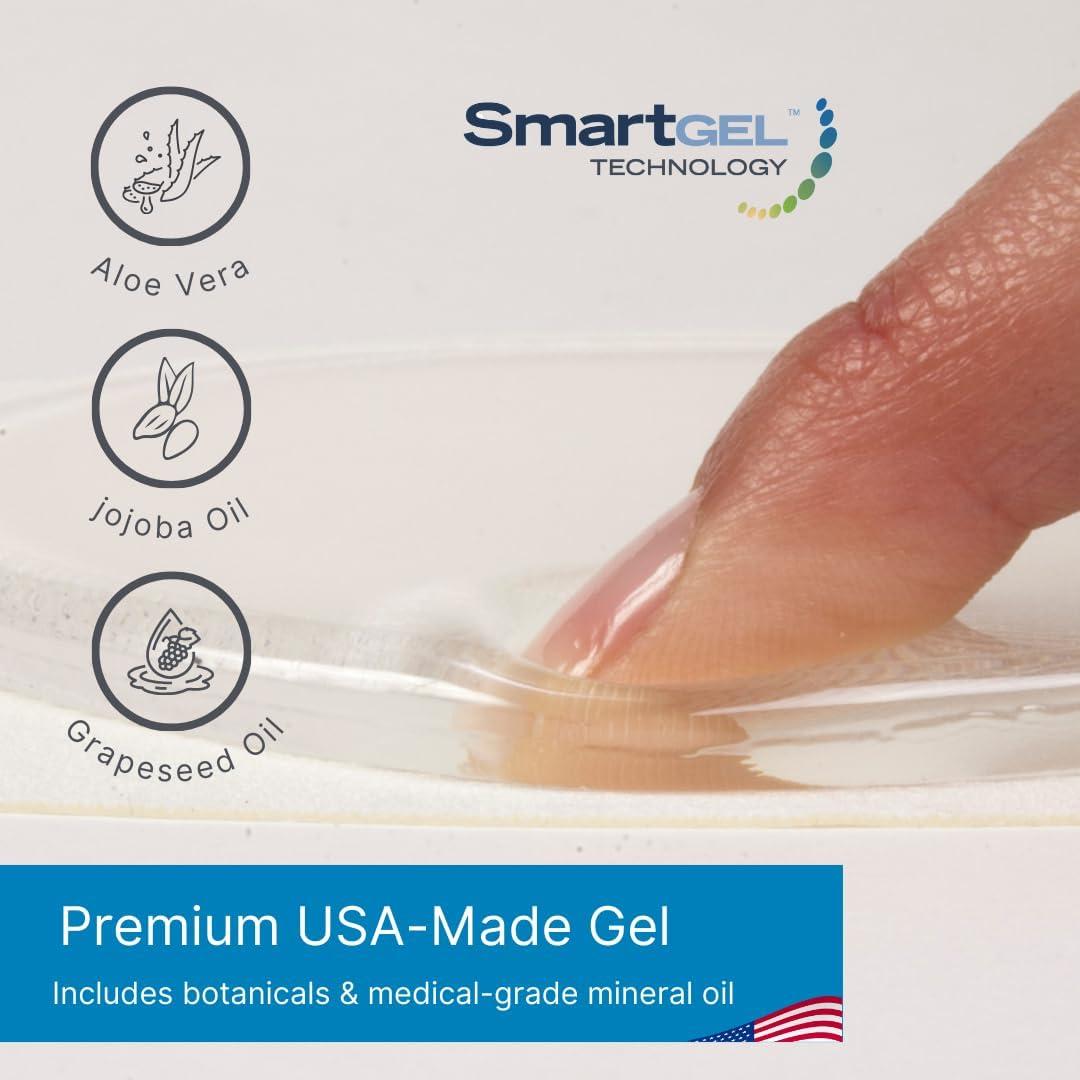 Mangas de Gel Hidratantes NatraCure para Talones - Azul Aqua