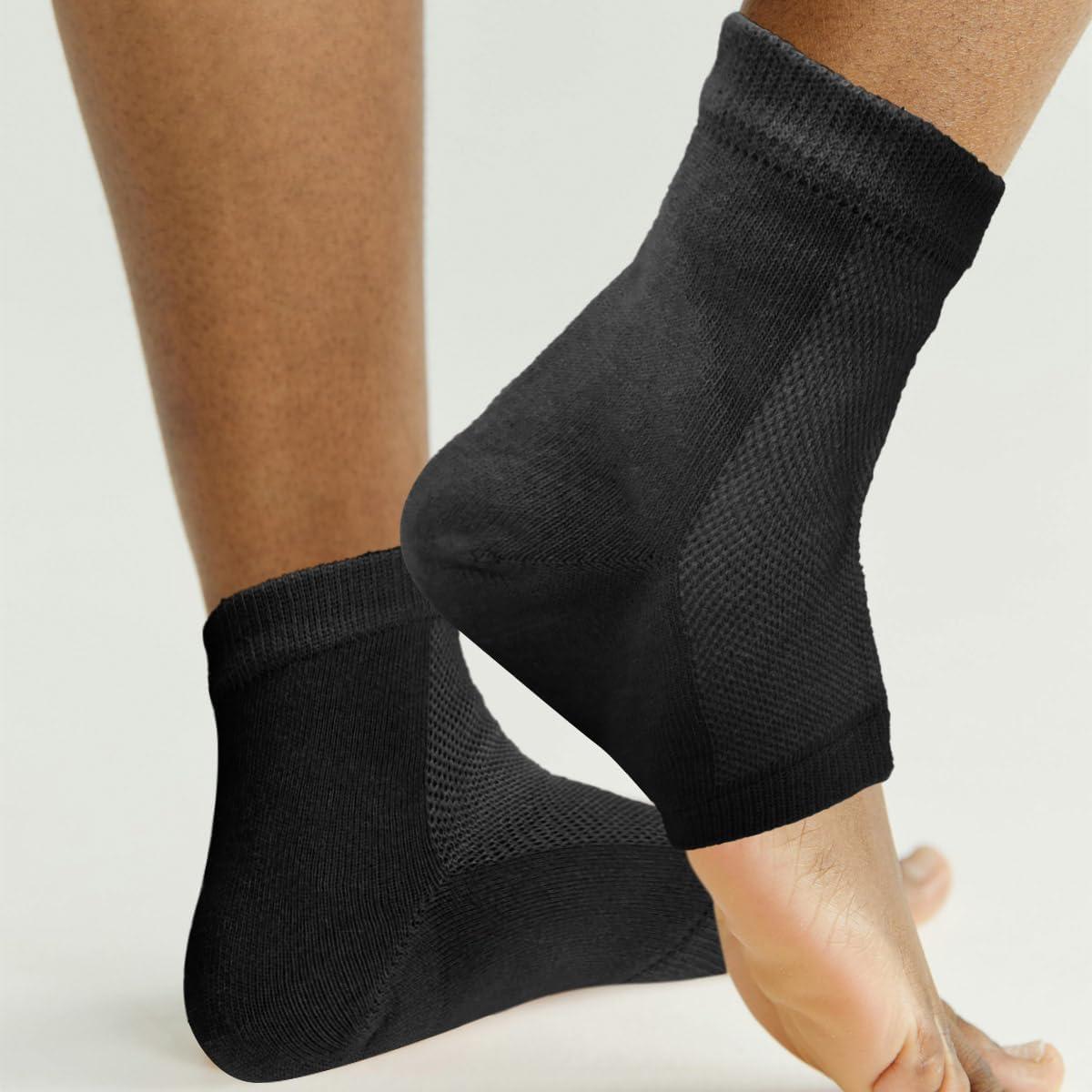 Calcetines Hidratantes para Talones y Dedos - Gel Suave Negro